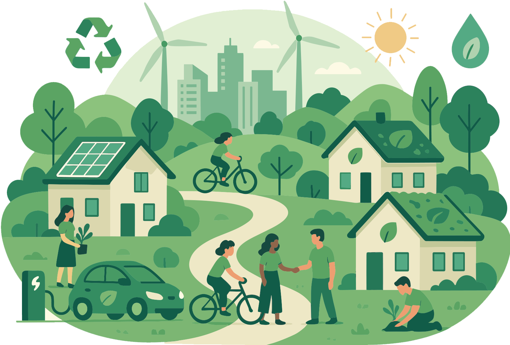 脱炭素イラスト